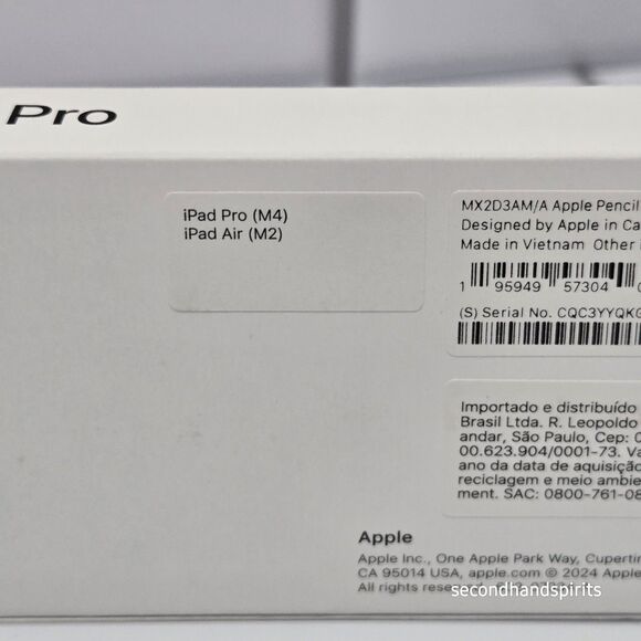Apple Pencil Pro (A2538) – Open Box, Never Used –  iPad Pro M4 / iPad Air M2 - Picture 3 of 6